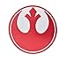 Super6props Parche bordado para planchar con diseño de escuadrón rojo de Star Wars (75 mm)