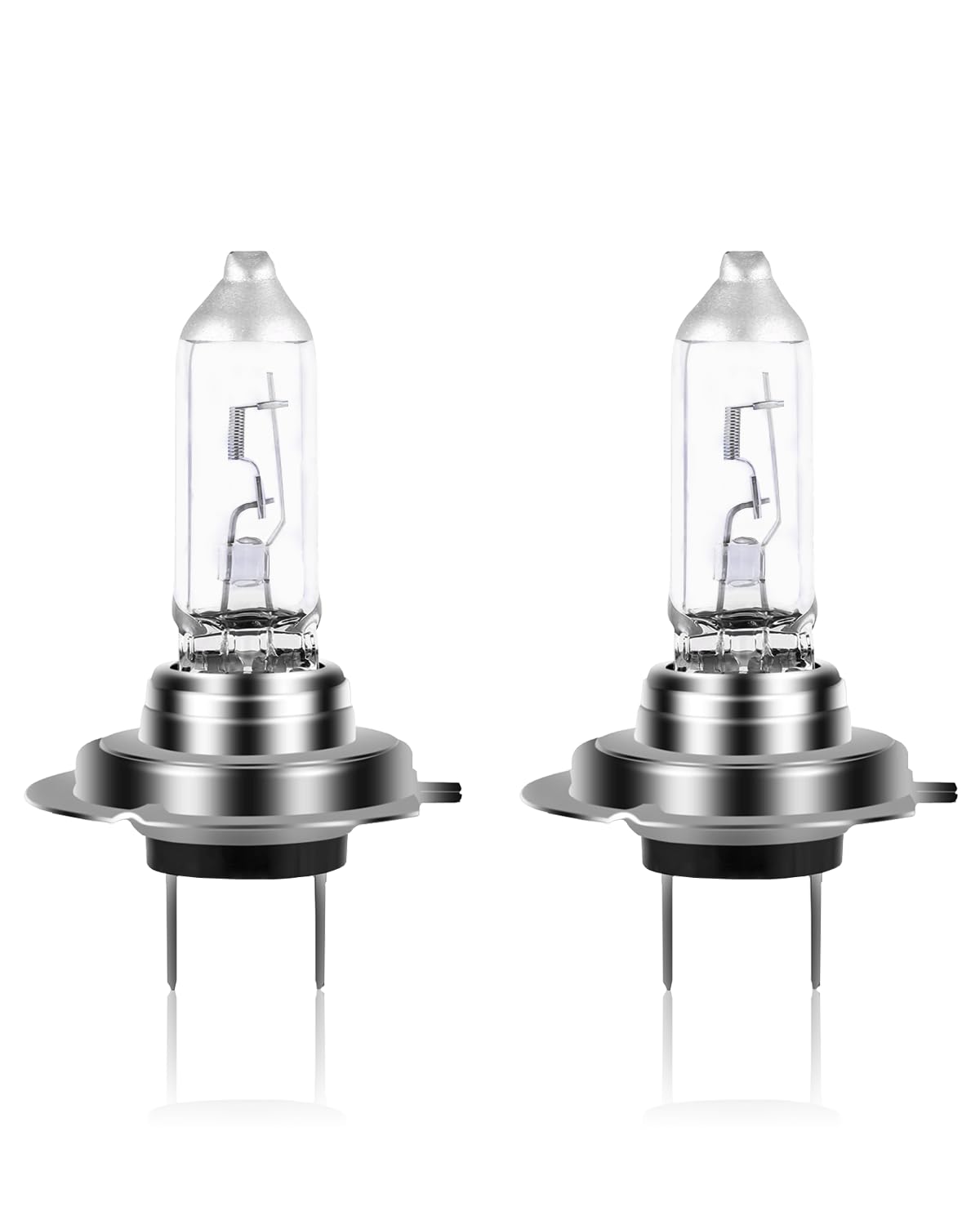 NEWBROWN H7 Headlight Bulb 200% brightness 4300K White 12V/55W H7 Bulb Halogen Long Life Replacement PX26D (H7, 2 Pack) H7 Clear Bulb, 2 Pack