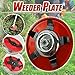 Weeding Disc, Dual-use Weeder Plate Lawn Mower Trimmer, Weeding Disk for Universal Mowers Head Brush Cutter Grass Cutting Machine (with Blade Adapter Kit)