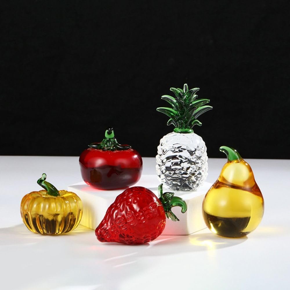 30PCS Mini Glow-in-the-Dark Artificial Fruits – Resin Decor For Garden, Party, DIY Crafts