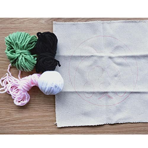 SKYCANDLE 1 Set Panda Punch Needle Kits with Punch ESKroidery Pen DIY Crafts