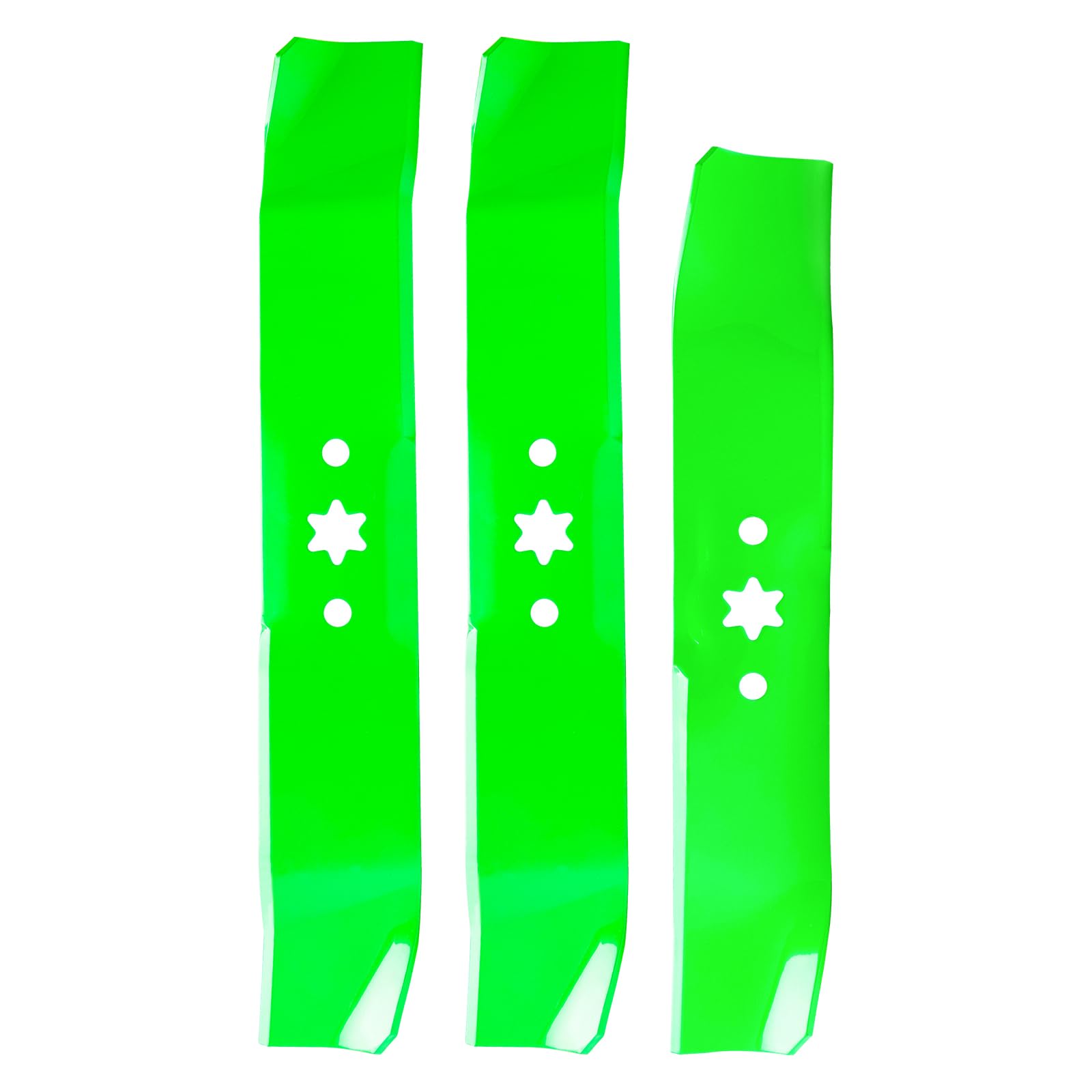 Paquete de 3 cuchillas de repuesto para cortacésped Bo Lens 742-04125 942-0611 942-04124 compatible con Cub Ca det to ro MTD LT1045 LT1046 LT1800 LX460 para cortacésped cubierta de 46 pulgadas