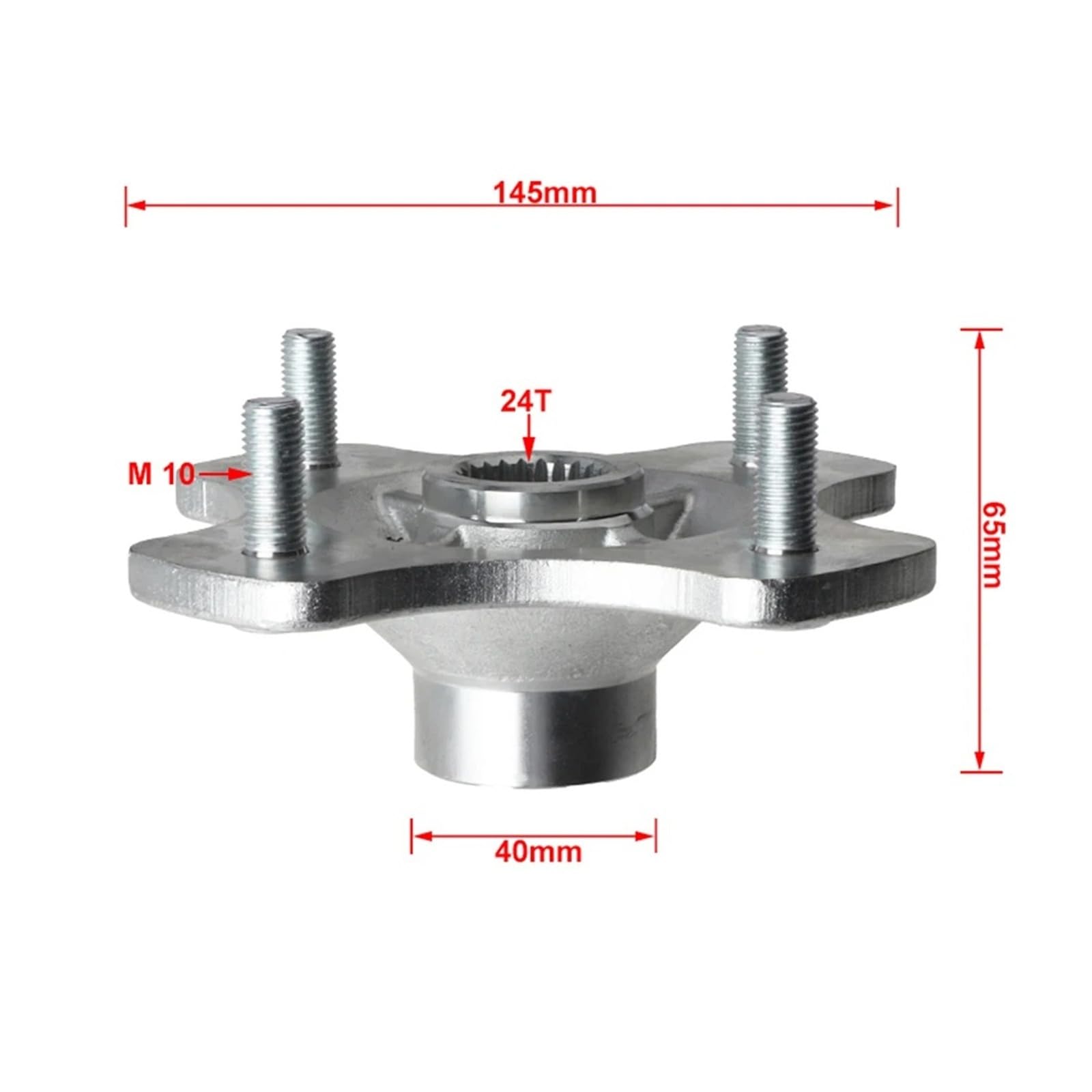 Cuscinetti Ruota Assembly ASSE Posteriore 24T M10 * 4 Prigionieri Ruota per TRX420 Fe TRX420FM per Rancher 420 4X4 2007-2013 Parti Ricambio