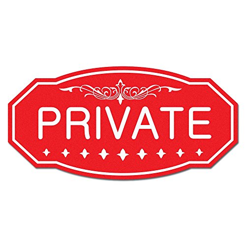 Panneau mural rouge de style victorien privé petit format 3x6 pouces pour décoration
