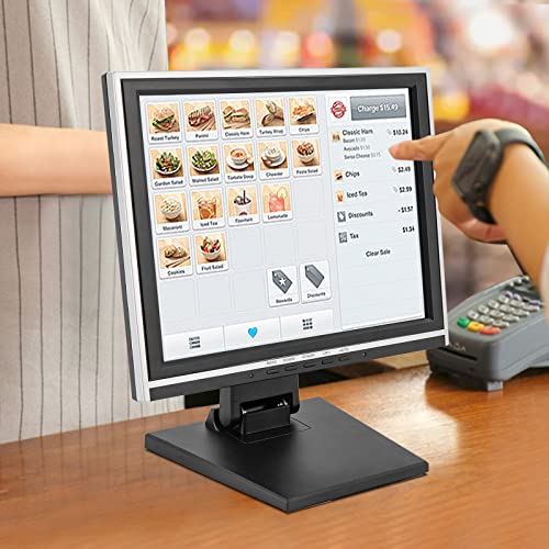 NOPTEG-LED-Monitor-Touch-Screen-Display-VGA-PC-POS-Catering-Order-Machine-Cashier-for-Retail-Restaurant-Bar-Coffee-Store-15-Inch-1024-X-768