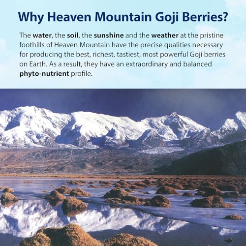 Dragon Herbs Heaven Mountain Goji Berries 8 oz. (227g), moist, fight stress, gain strength, eye vision tonic, all natural ingredients