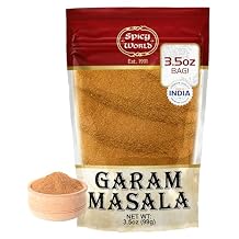 Spicy World Garam Masala Powder 3.5 Oz | Salt Free, Vegan | Indian Origin | Garam Masala Spice Powder