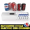Broyeur de canettes électrique pour recyclage de canettes de 12 oz ~ 16 oz, broyeur automatique de canettes, presse-agrumes mural pour selters en aluminium, soda, colle,