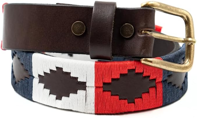 GauchoLife Interchangeable Hand-Stitched Polo Belt - Crafted from full-grain bridle leather