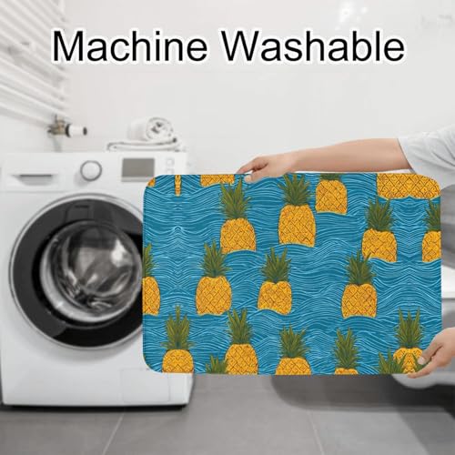Tapis de salle de bain antidérapants Pineapple de qualité supérieure - 8