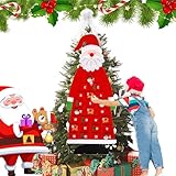 calendrier pere noel 🎅【LARGEMENT UTILISÉ】Le calendrier du compte à rebours de Noël peut être accroché au mur, à la porte, à la fenêtre, au sapin de Noël et peut décorer votre salon, bureau, fête de vacances, hall d'hôtel, chambre d'enfants et tout endroit que vous souhaitez décorer.