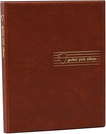 Amazon.co.jp_ テージー ギターピックアルバム 茶 ピック収納 専用アルバム _ 文房具・オフィス用品