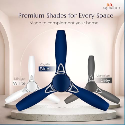 Image of RR Signature CURVEAIR MAXX 1200 MM BLDC Ceiling Fan - ROYALE BLUE