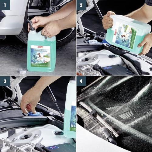 SONAX ScheibenReiniger gebrauchsfertig Ocean-Fresh (5 Liter) gebrauchsfertiger Reiniger für die Scheiben- und Scheinwerferwaschanlage | Art-Nr. 02645000