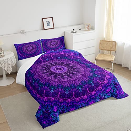 Erosebridal JCX12234LHM-BZ_USQ Mandala Comforter Set Queen Boho Chic Medallion Bedding Set thumb #3