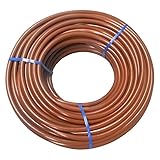 RP RIEGOPRO Mikroschlauch aus PVC, flexibel, 4 x 6 mm, für Tropfbewässerung, Bewässerungsschlauch, Rolle 25 m oder 100 m, braun oder schwarz (braun, 100 m)