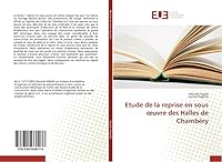 Etude de La Reprise En Sous Uvre Des Halles de Chamba(c)Ry 3841660177 Book Cover
