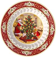 Vista 1 de Villeroy & Boch - Cuenco de fantasía de juguete, grande, intercambiable de regalos 9.8 x 1.8 in, porcelana premium, edición navideña, 14-8332-3631