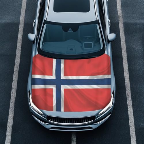 Image of Norway Car Hood Cover Sunshade Windshield Hood All Season Protection Outdoor Foldable Protective Cover, Universal for Cars