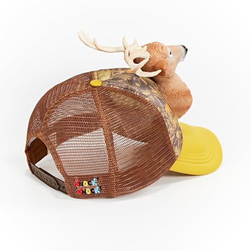 Image of 3D Animal Trucker Hat, Funny Novelty Mesh Snapback Cap for Men & Women