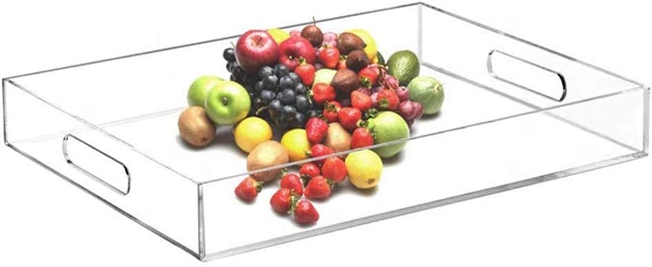 Review Discount N/Q Clear Serving Tray,Acrylic Trays Rectangular with Handles 12x16 inches - Spill Proof - Organiser for Ottoman Coffee Table,Drinks,Breakfast,Tea,Coffee,Acrylic Decorative Display,Countertop,Kitchen One-Day Sale: Up to 50% Off N/Q Clear Serving Tray,Acrylic Trays Rectangular with Handles 12x16 inches - Spill Proof - Organiser for Ottoman Coffee Table,Drinks,Breakfast,Tea,Coffee,Acrylic Decorative Display,Countertop,Kitchen