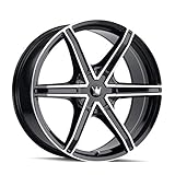 Mazzi Wheels 371-2856B Stilts 371 Black/Machined Face 20X8.5 5-114.3/5-127 35mm 72.6mm