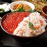 カニパラダイス 蟹といくらの豪華海鮮丼セット お歳暮 冬ギフト 贈り物 贈答 海鮮 (約2人～4人前（かに200g、いくら200g）)