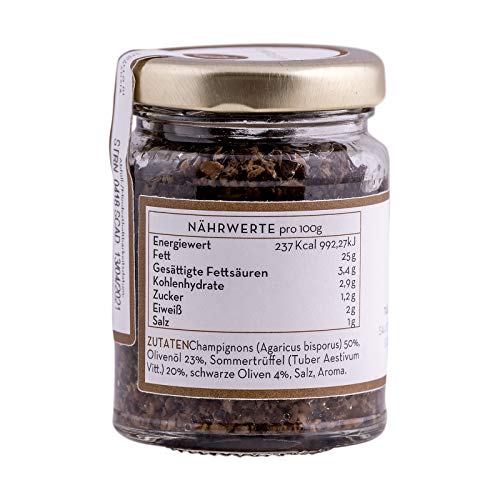 Feinkost Luigi - Trüffelsauce / Salsa mit 20% echten schwarzen Sommertrüffeln (90g)