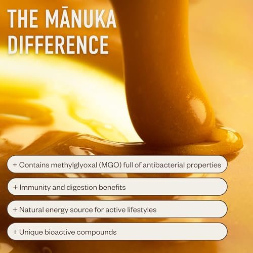 Egmont Honey Raw Manuka Honey MGO 50+ 17.6oz (500g) NON-GMO, Kosher, Recycled plastic jar, Traceable 100% Pure Authentic New Zealand Honey, MGO Certified - 2