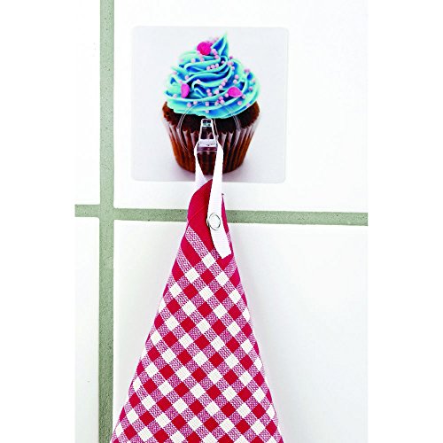 Static-Loc Gancho Removível de Parede Gancho Cupcake, Fixa sem Perfuração, Wenko, Multicor