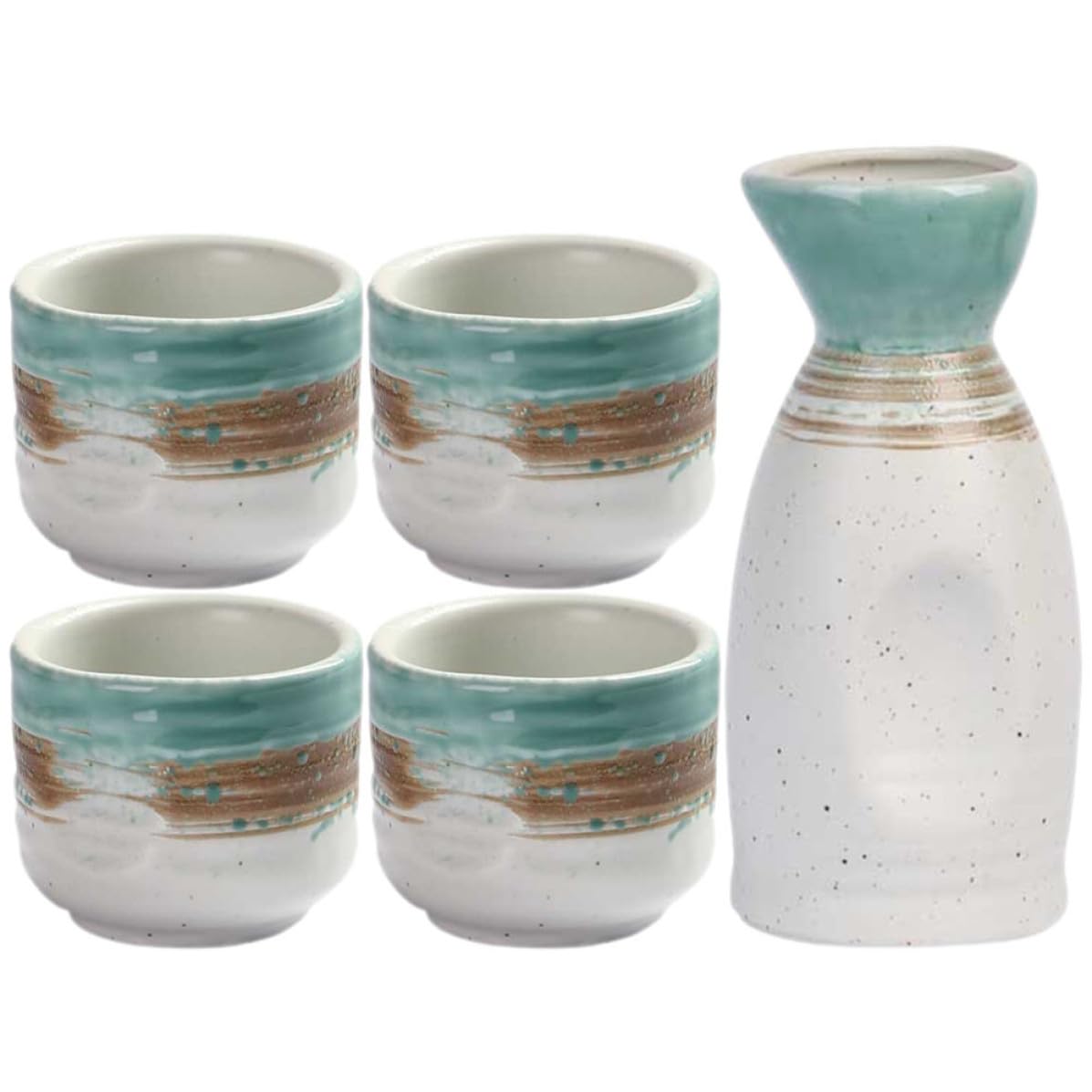 Juego de tazas para sake japonés de cerámica juego decorativo Sosoport para beber licor