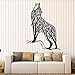 Produktbild LTTGG Abstrakte Baum Vinyl Wandtattoo Wilde heulende Wolf Predator Tier Aufkleber abnehmbare Kunst Wandbild Schlafzimmer Home Decor 42x57 cm