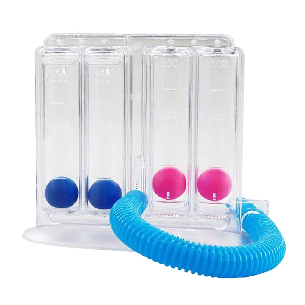 STYLEHEAVEN Lung Deep Breathing Trainer Exerciser Device Incentive Spirometer 4 Balls