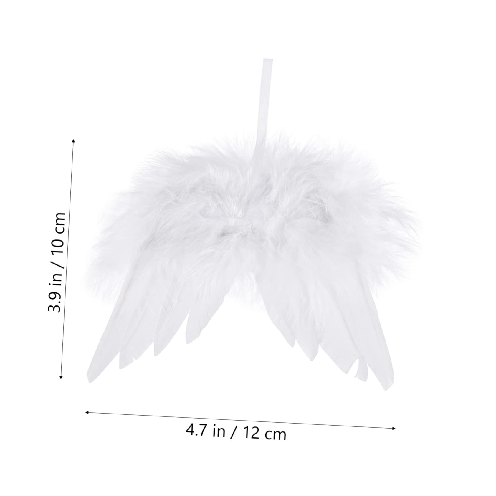 OUNONA 48piezas Adornos Colgantes De Alas De Ángel para Navidad Decoración De Alas De Ángel para Árbol De Navidad Colgantes Adorables y Festivos