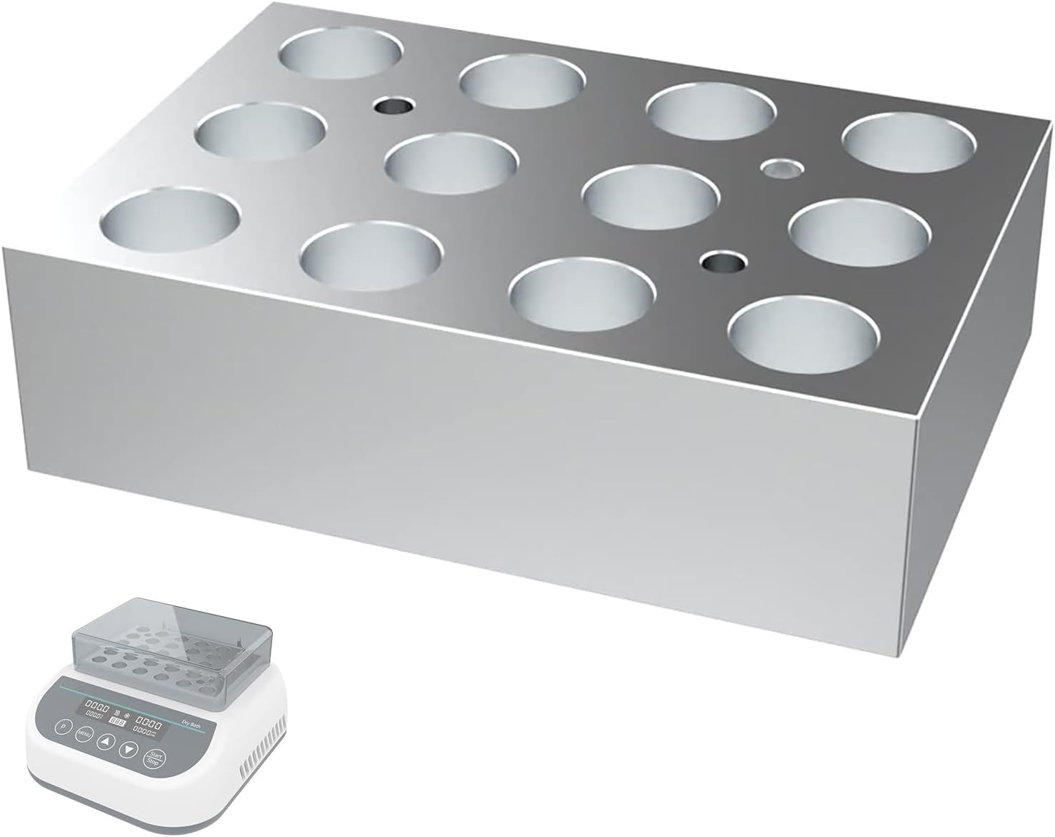 Dry Bath Incubator Heating Block, Constant Temperature Metal Bath Module, 0.2ml*96