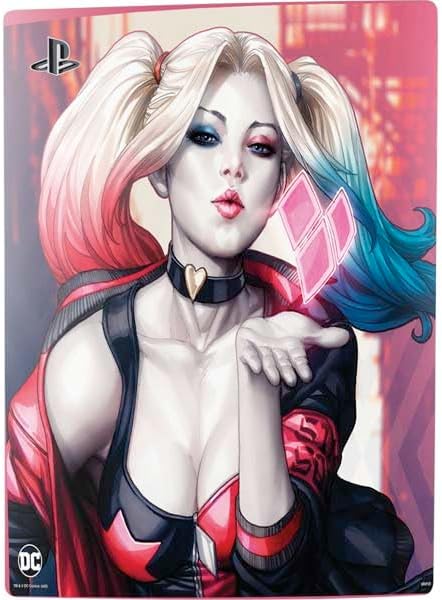 Skinit Decal Gaming Skin Compatible with PS5 Digital Edition Console - Officially Licensed DC Comics Harley Quinn Rebirth Cover #1 Legacy Color Variant Art by Art Germ Design