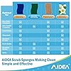 AIDEA Sponges Non Scratch, 24Count, Natural Sponge for Non Stick Cookware, Sponges Kitchen, Cellulose Scrub Sponge for Dishes, Cleaning Power for Kitchen, Bathroom, Household #5