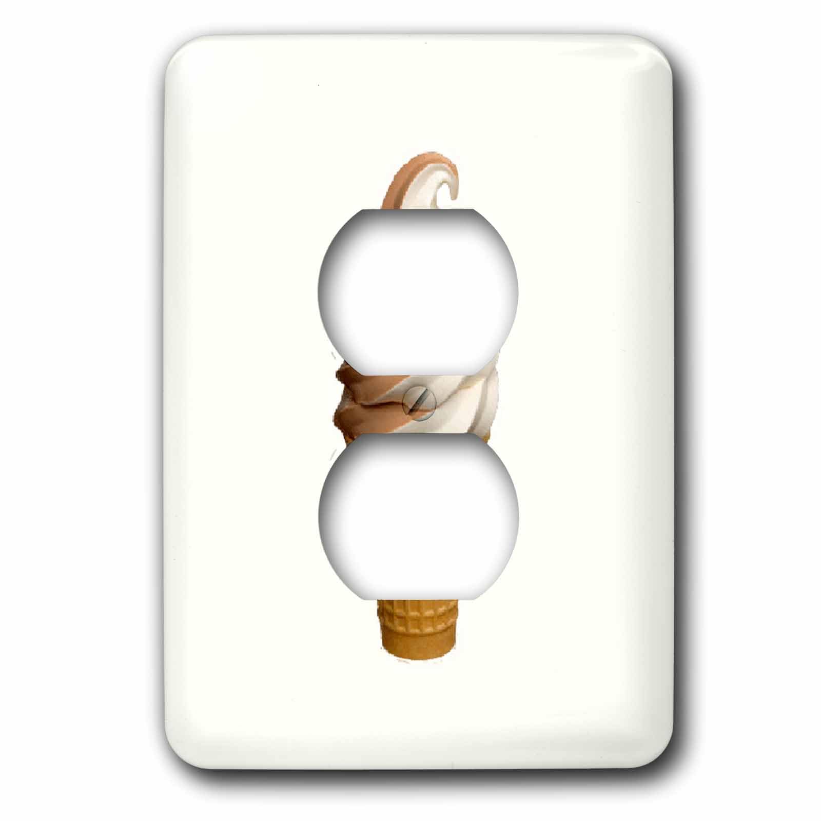 Soft Serve 2 Bouchon de prise 3dRose LSP_1002_6 pour prise double