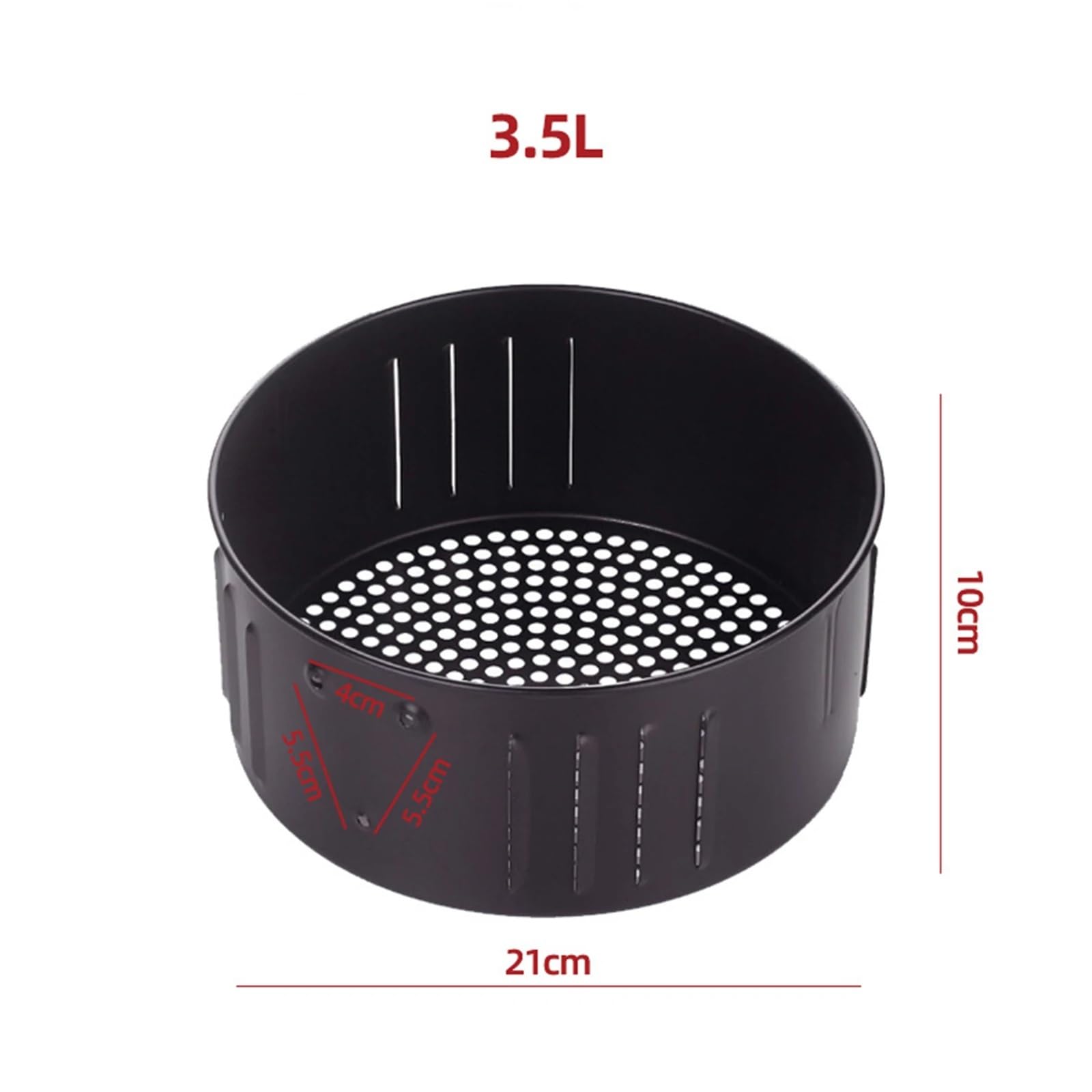 Metalowa patelnia do pieczenia, odporna na wysokie temperatury i bezpieczna dla żywności mata do domowej kuchni (3,5 l)