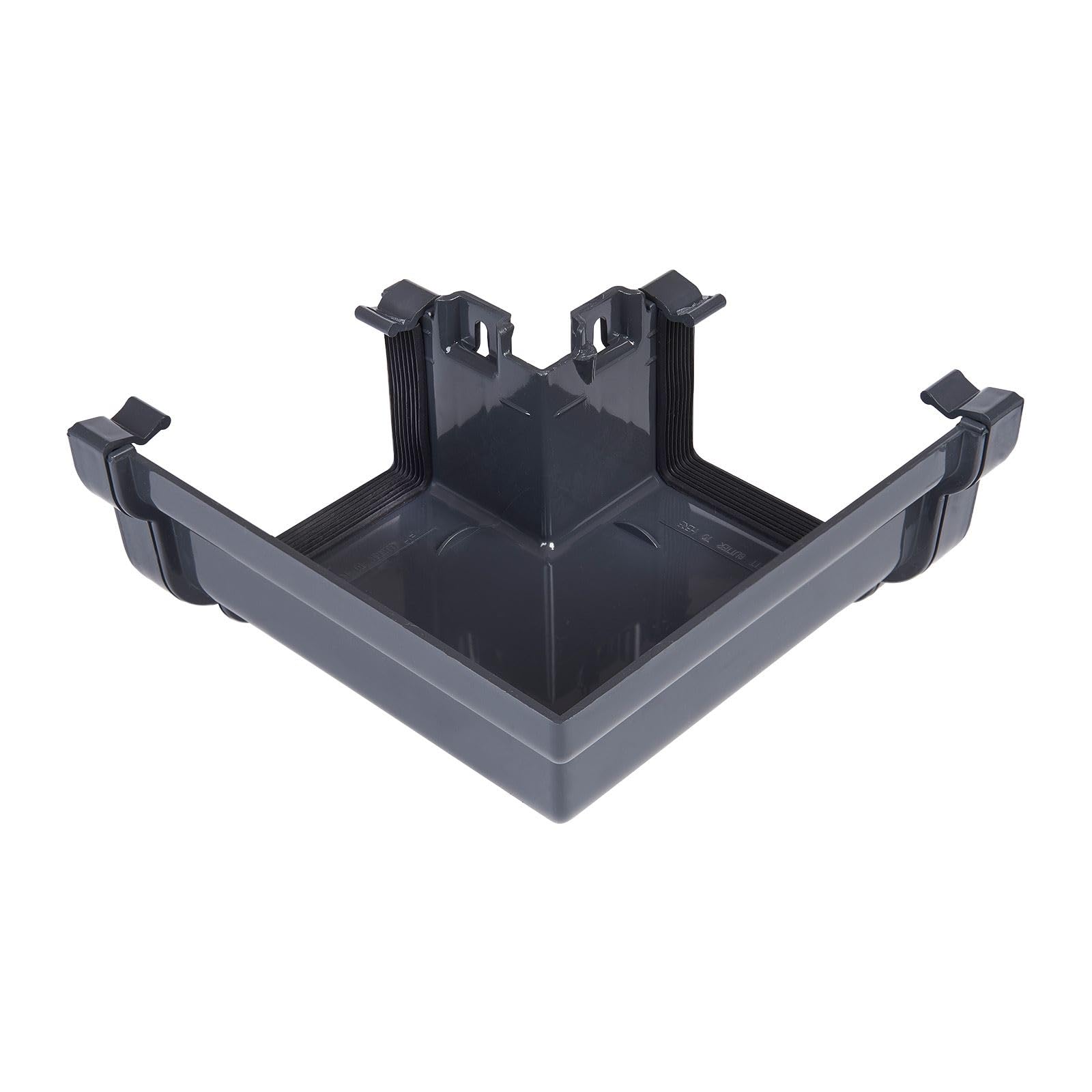 Kayflow Ogee Gutter External 90° Angle – High Capacity PVC Rainwater Drainage System Corner - Anthracite Grey