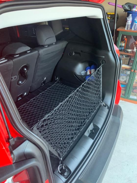 EACCESSORIES EA Envelope + Floor Style Trunk Organizer Cargo Nets for Jeep Patriot 2007-2017 – for SUV - Premium Mesh Elastic Car Trunk Organizer