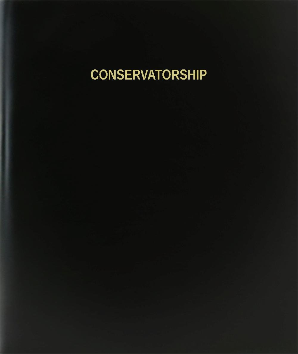 BookFactory Conservatorship Log Book/Journal/Logbook - 120 Page, 8.5''x11'', Black Hardbound (XLog-120-7CS-A-L-Black(Conservatorship Log Book))      Case