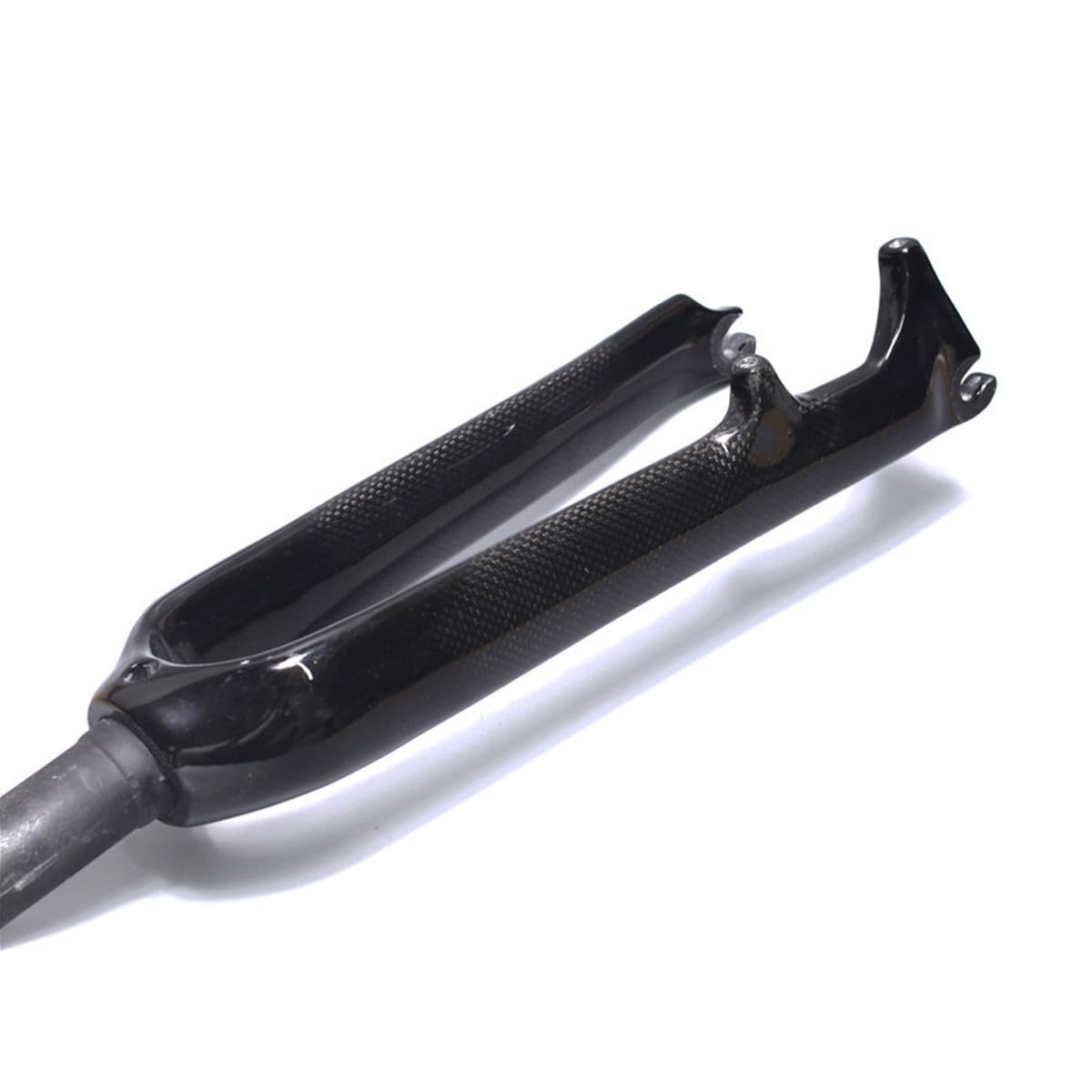 Horquilla rígida BMX de 20" de Fibra de Carbono 451, Delantera de 1-1/8", Tubo Recto, Freno de Disco, 9 * 100 mm, liberación rápida (Negro Brillante).