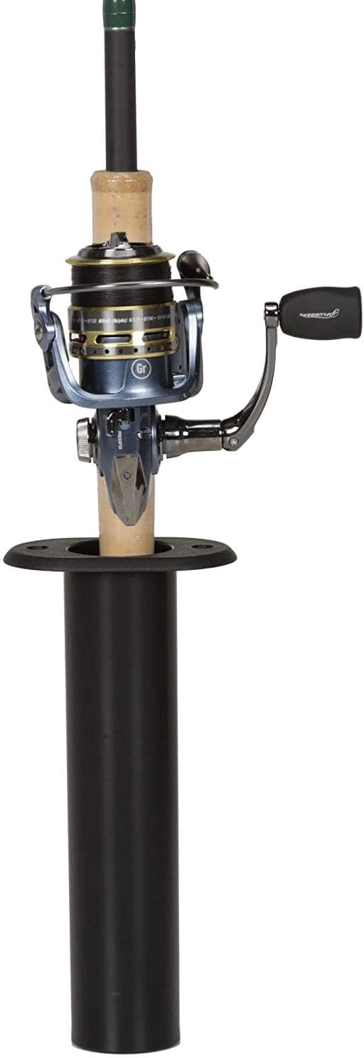 SeaLux Marine Fishing Rod Holder Black 90 Deg Flush Mount 4 Pack