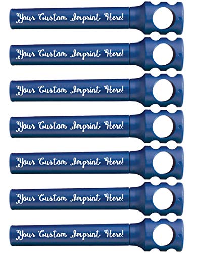 Personalized Pocket Corkscrew - Wine Bottle Opener- Custom Printed Name - Imprinted with Your Name, Logo or Message - Great Gift Ideas - FREE PERZONALIZATION - 12 Corkscrews per Box (Dark Blue)