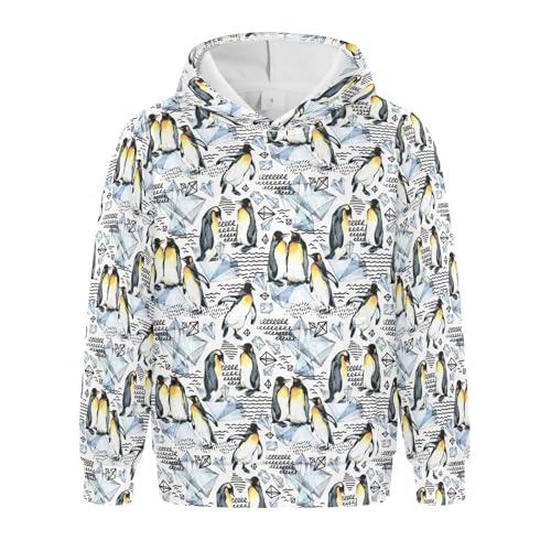 Christmas Santa Claus Ride Snowmobile Youth Hoodie Sweatshirt