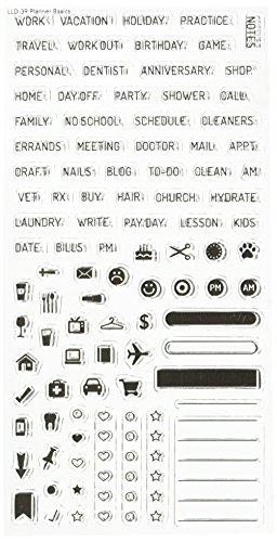 My Favorite Things Planner Basics Laina Lamb Designs Stamps Sheet, 4 by 8
