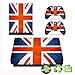 Morbuy Conception de Drapeau National Xbox One X Vinyl Decal Autocollant Skin Sticker pour Microsoft Xbox One x 1 et Le Manette x 2 Manette Set Autocollant (Drapeau Britannique Lumineux)