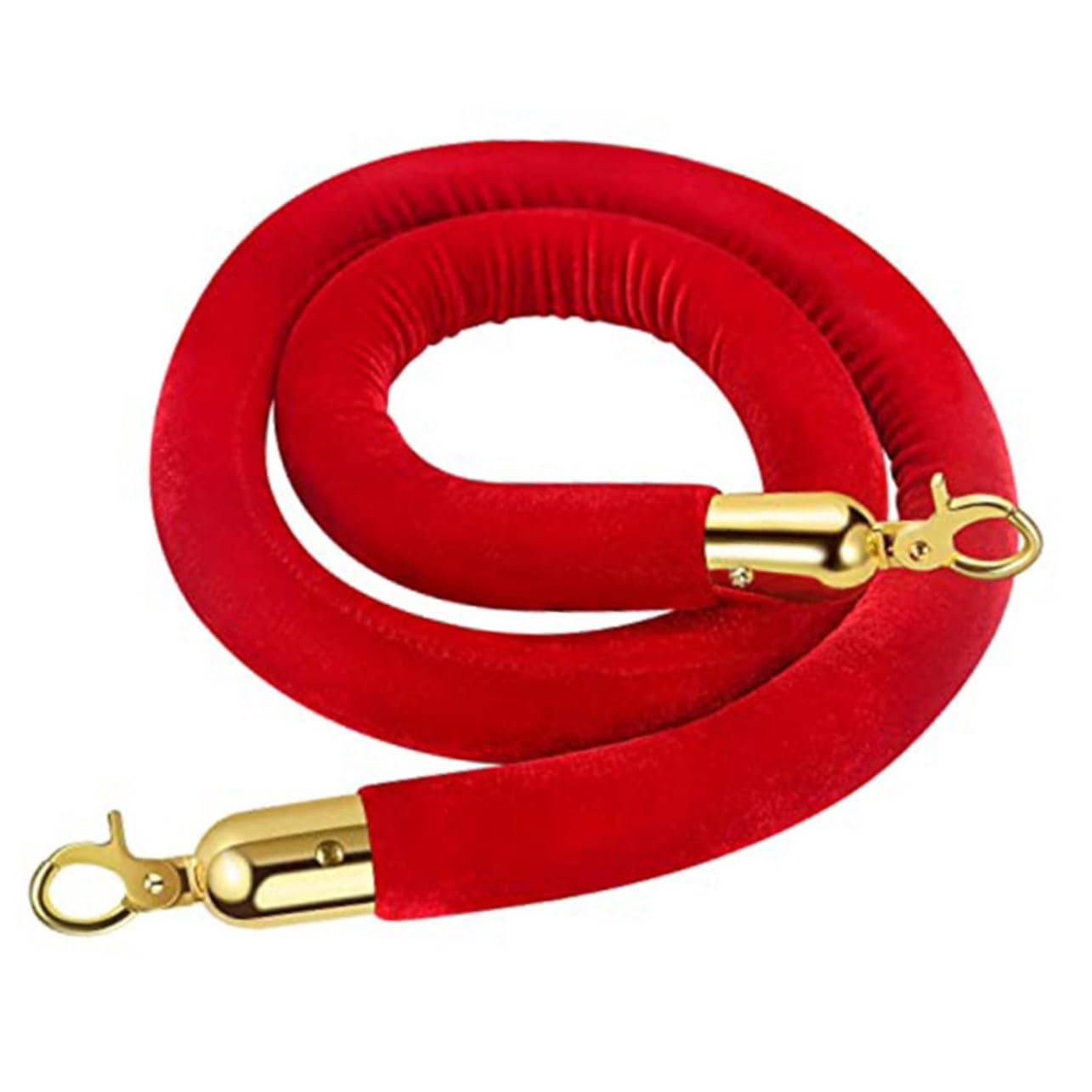 Yardenfun 2pcs Concierge Post Lanyard Grand Opening Rope Queue Line Barrier Rope Movie Theaters Rope Queue Controlling Rope Hanging Stanchion Rope Stanchions and Ropes Queue Rope Velvet Red