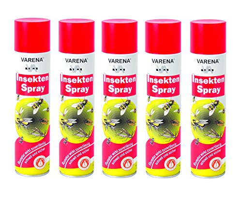Produktfoto von Varena 5X Insektenspray 400ml Mückenspray Fliegenspray Mücken Wespenspray Insekten